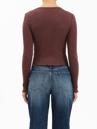 Waverly Pointelle Long Sleeve Tee