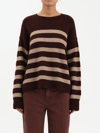Carlyle Everyday Crewneck Sweater- Brown Oat