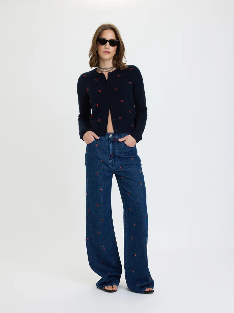 Muse Cardigan- Cherry