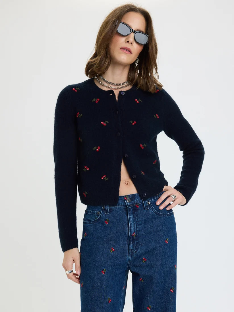 Muse Cardigan- Cherry