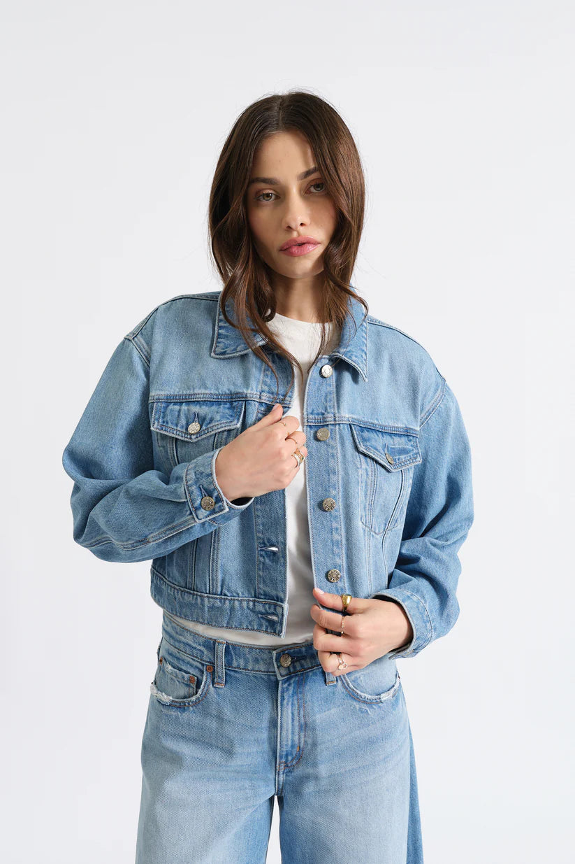 Del Mar Cropped Jean Jacket