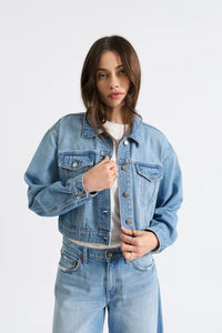 Del Mar Cropped Jean Jacket