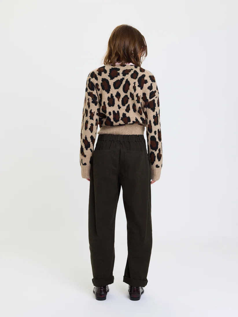 Villa Barrel Leg Pants-Fern