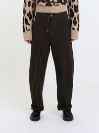 Villa Barrel Leg Pants-Fern