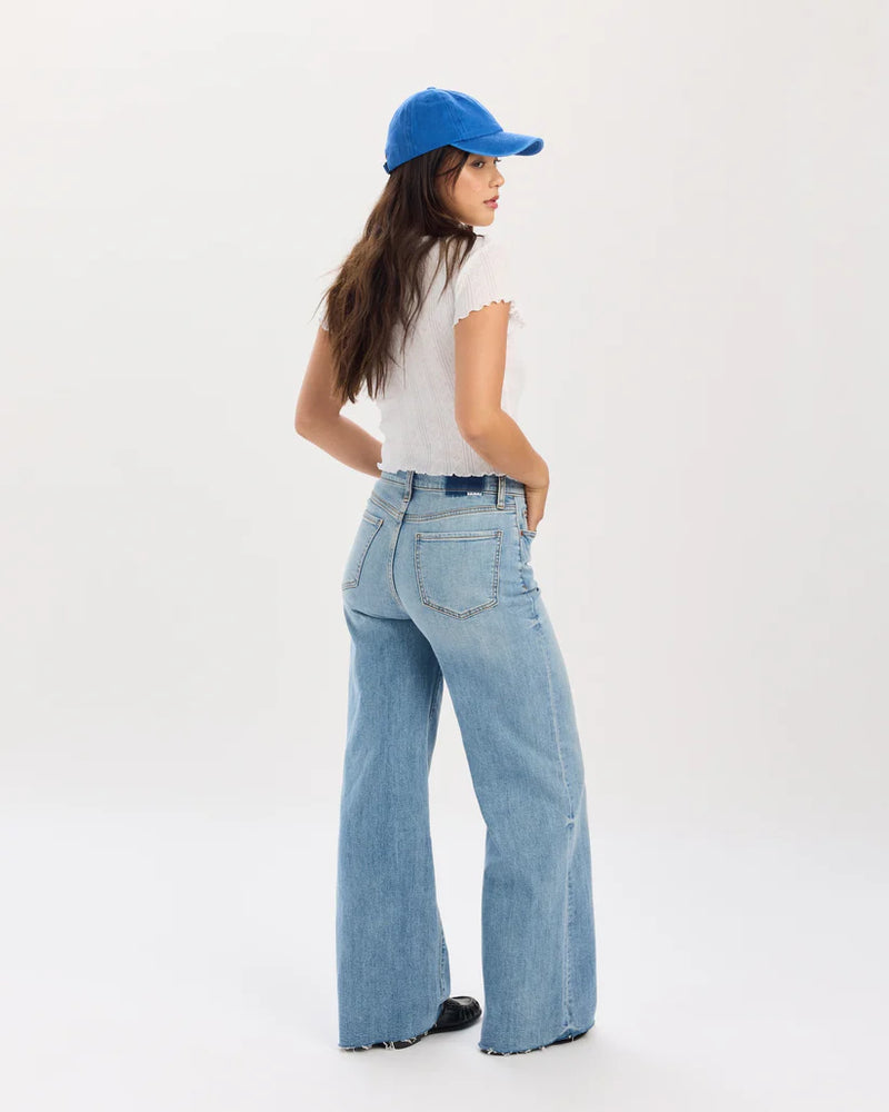 Far Out High Rise Wide Leg- Fools Gold