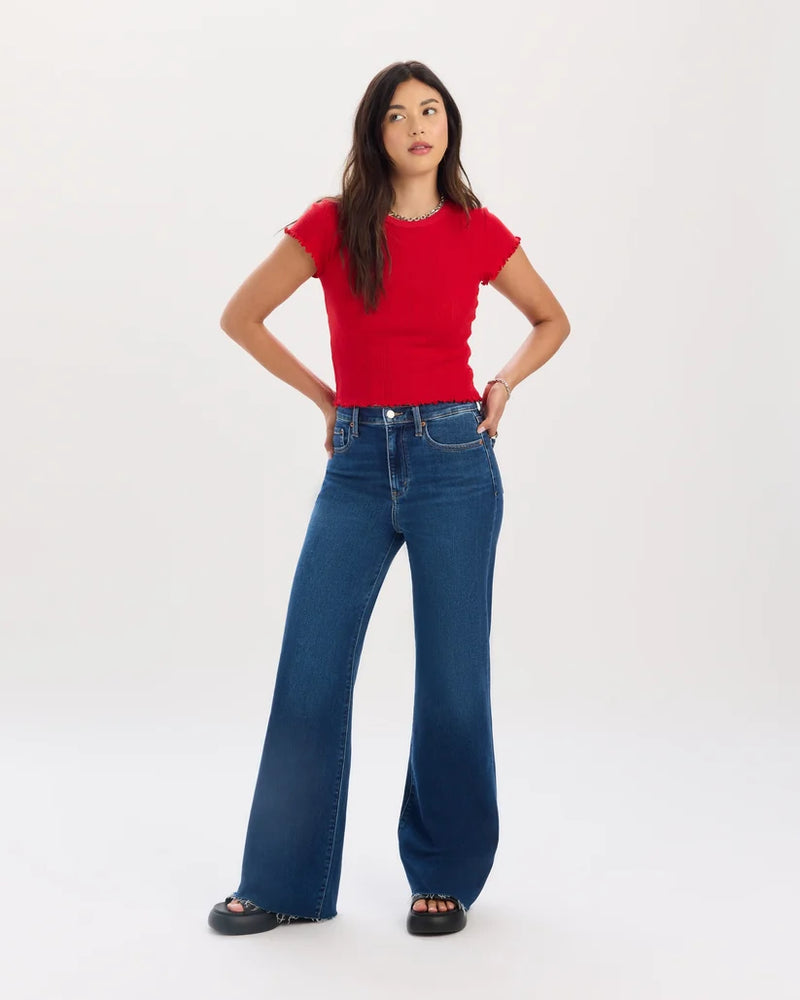 Far Out Wide Leg Jeans-Waterfall