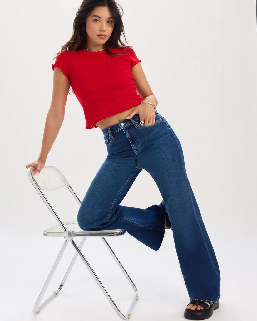 Far Out Wide Leg Jeans-Waterfall