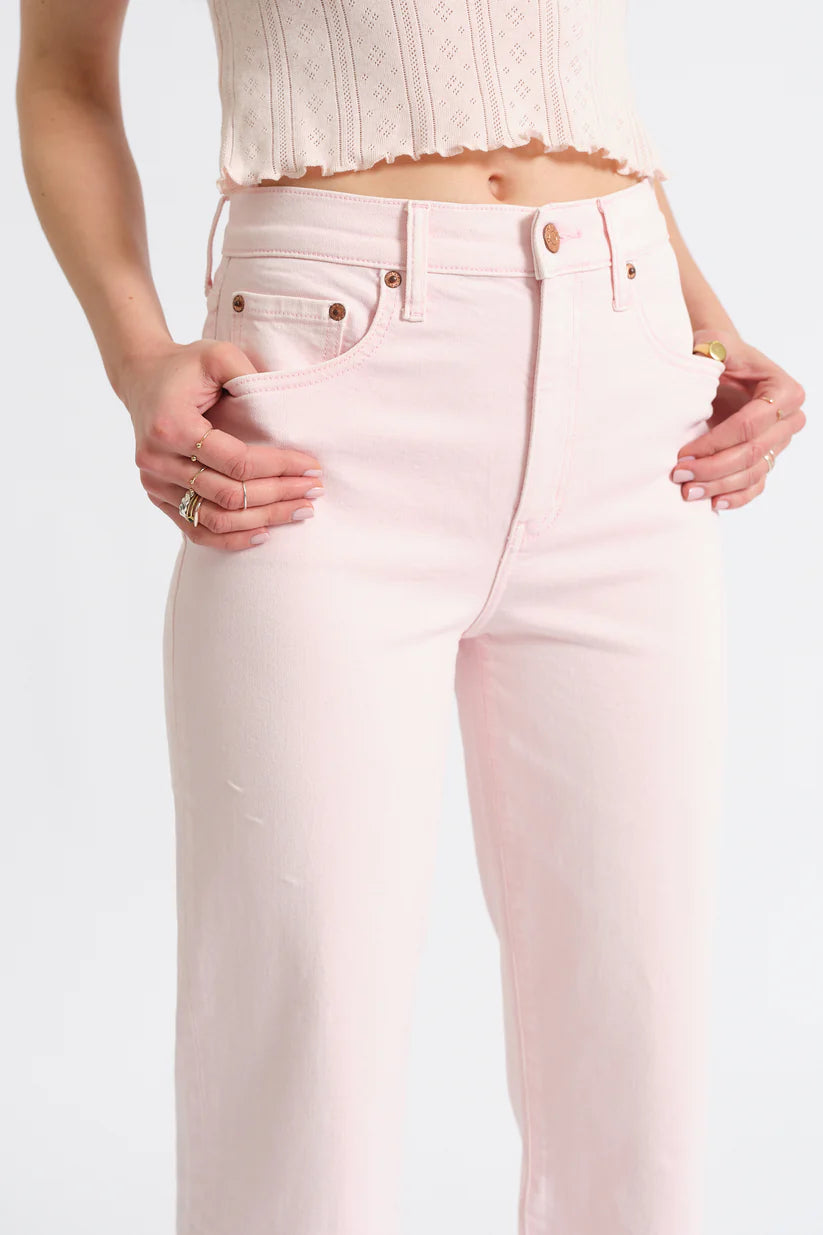 Pleaser High Rise Wide Leg-Think Pink