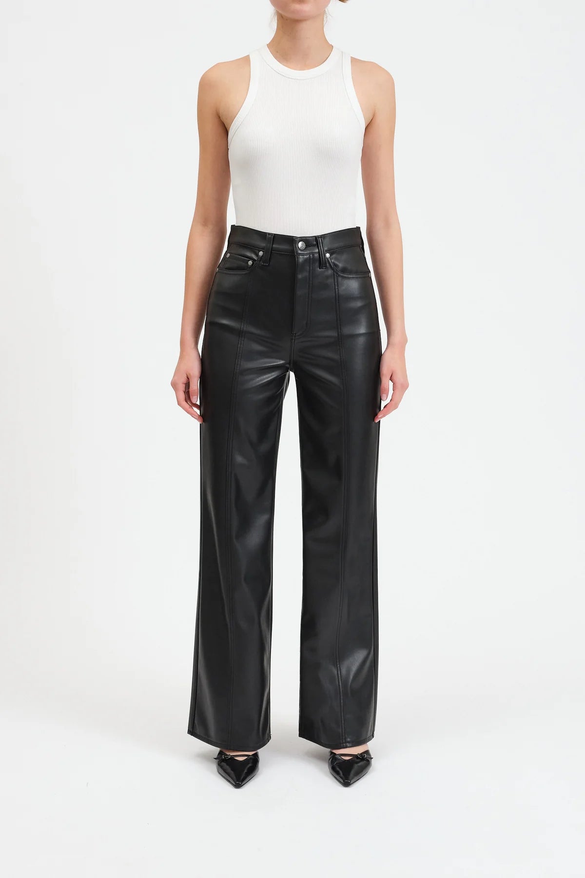 Far Out Faux Leather Pant