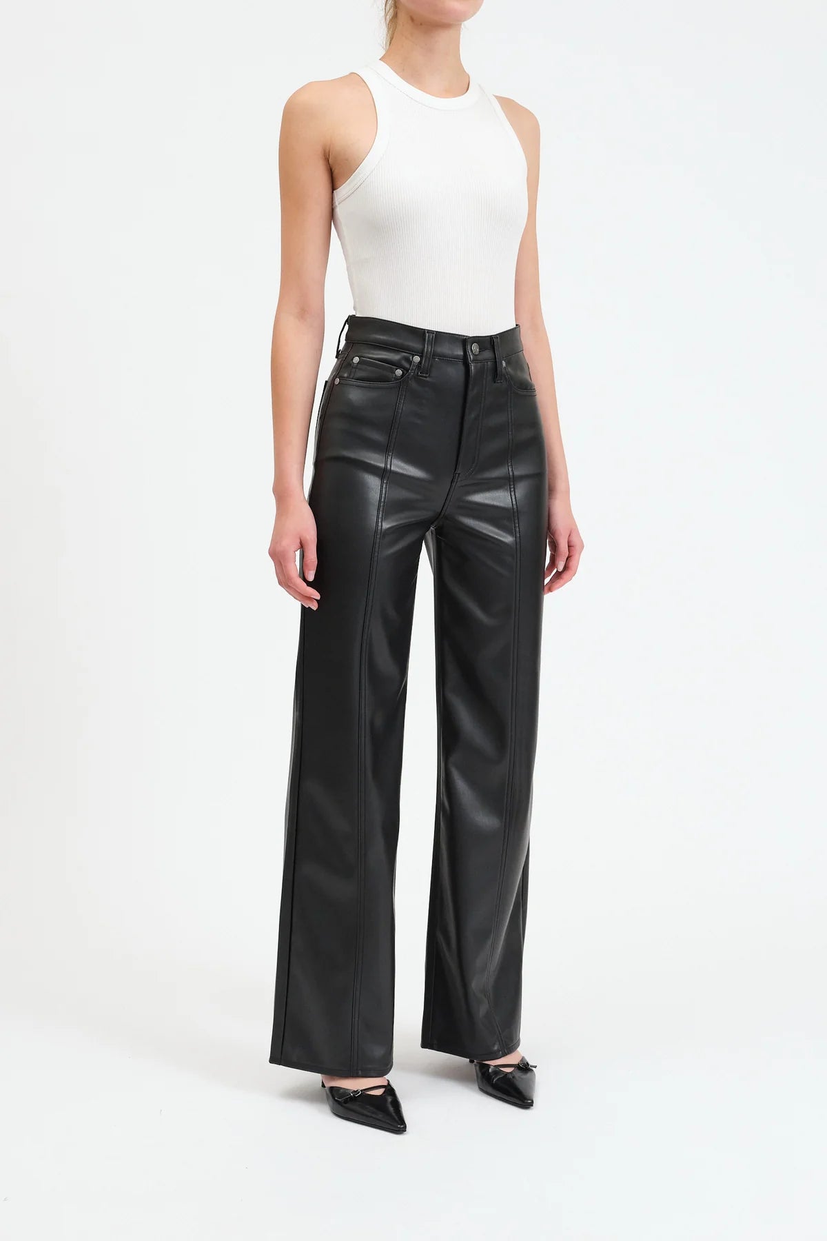 Far Out Faux Leather Pant