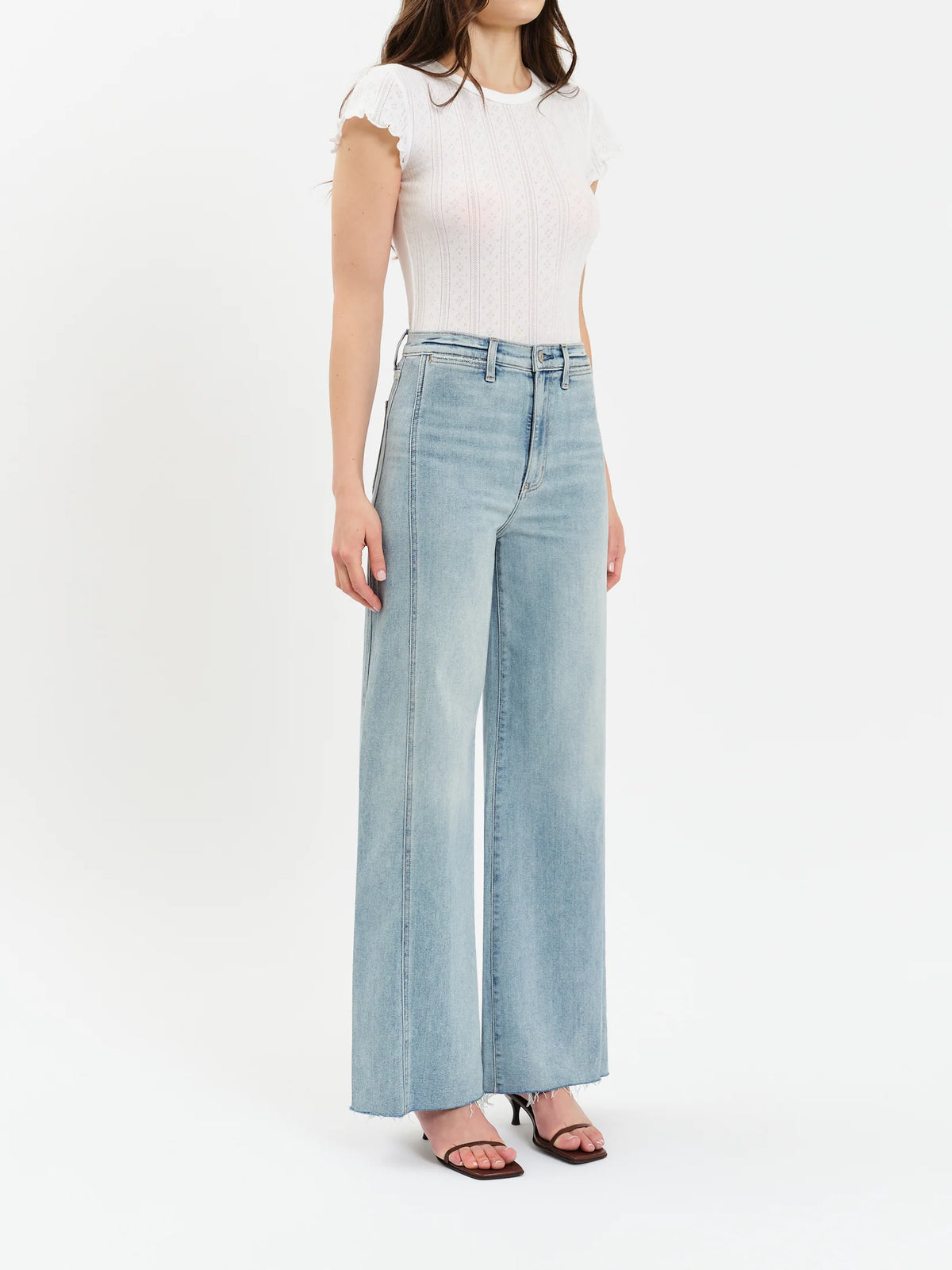 Far Out Wide Leg Jean- Hot Streak