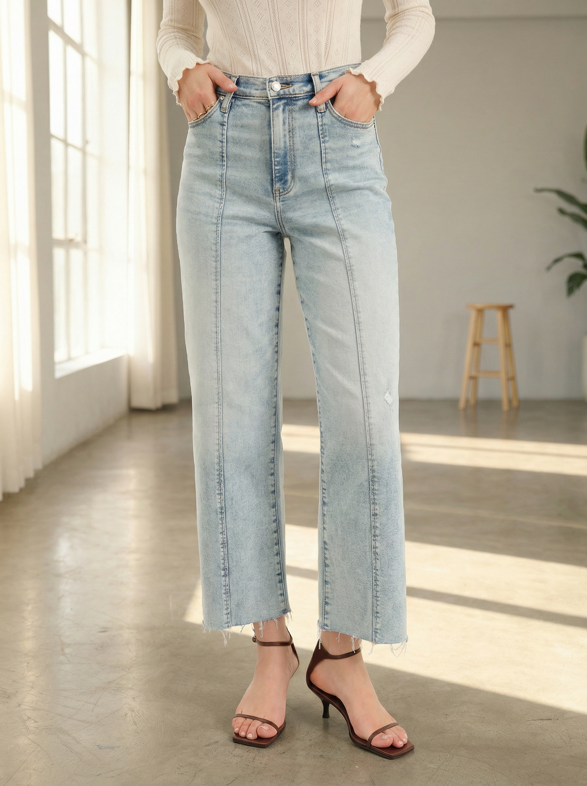 Pleaser High Rise Wide Leg- Cupid