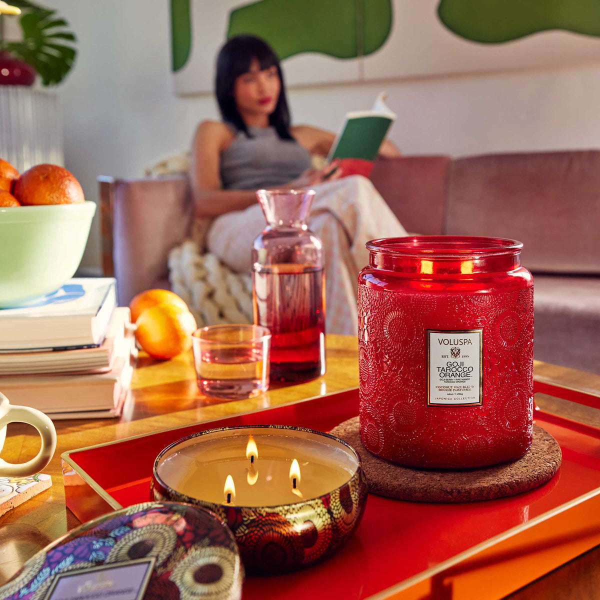 Goji Tarocco Orange Jar Candle
