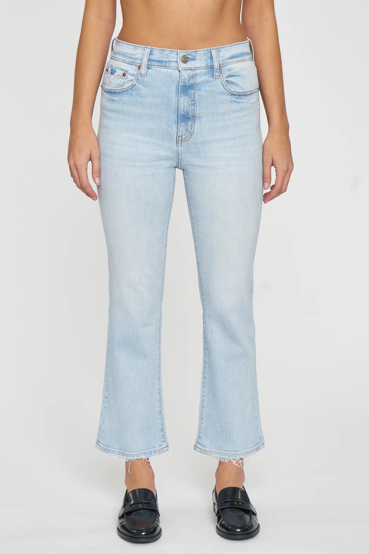 Shy Girl Crop Flare Jeans - Believer