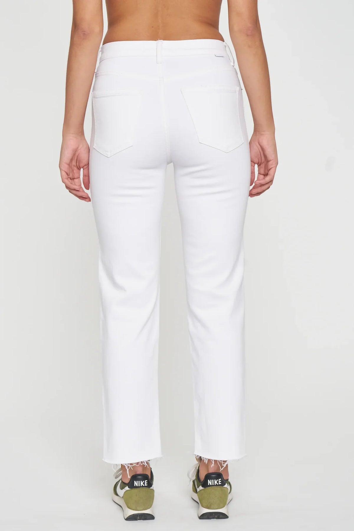 Straight Up Straight Leg Jeans-Marshmallow Vintage