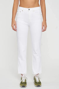 Straight Up Straight Leg Jeans-Marshmallow Vintage