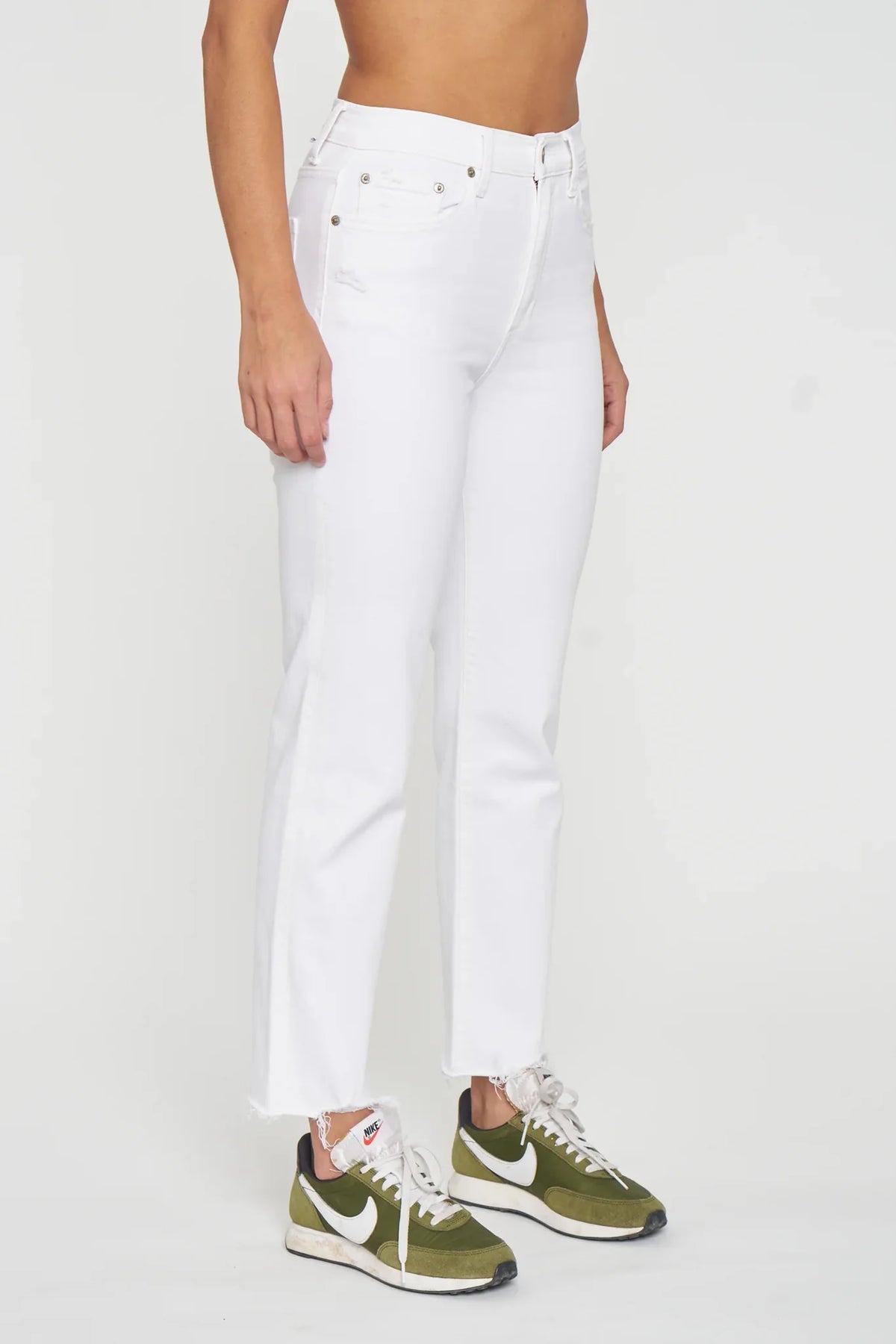 Straight Up Straight Leg Jeans-Marshmallow Vintage