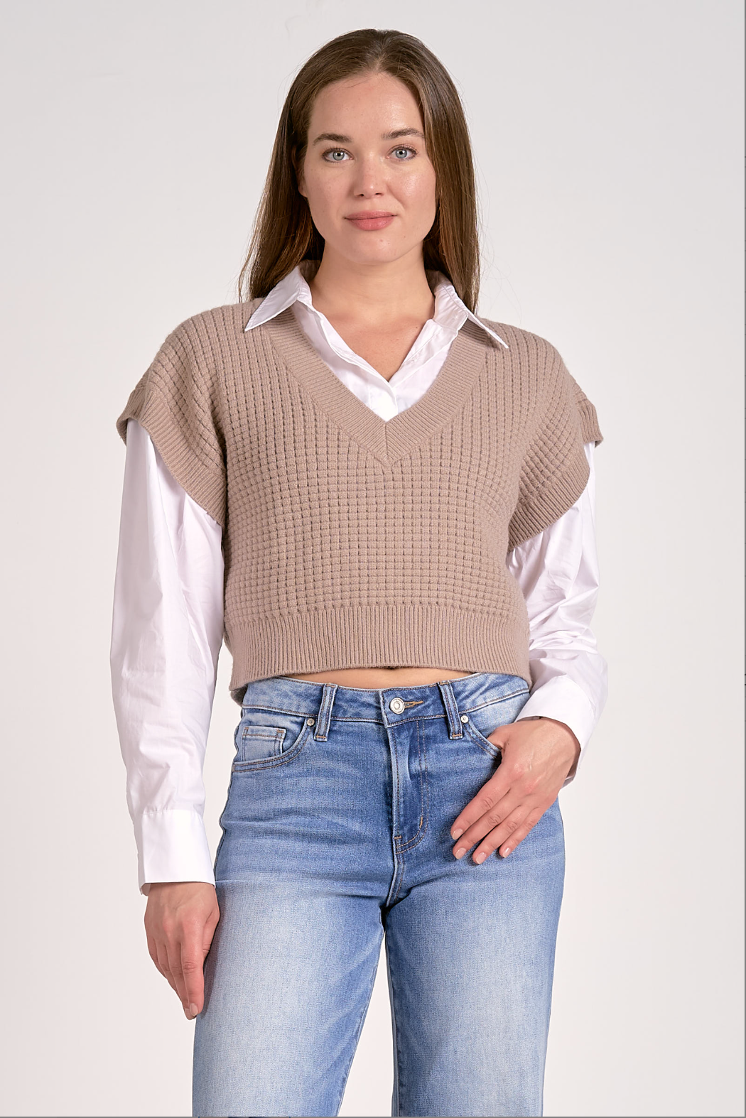 Monica Sweater Vest Top