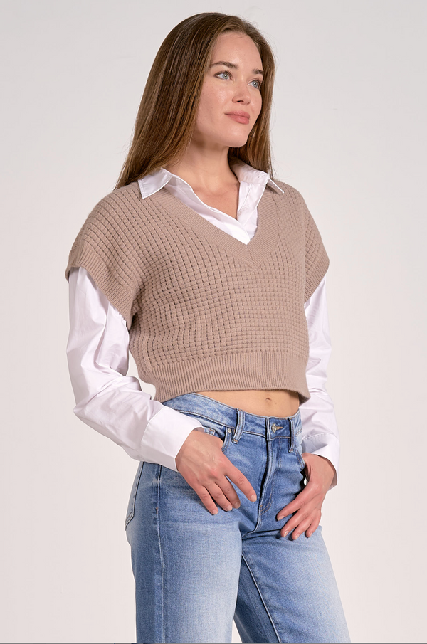 Monica Sweater Vest Top