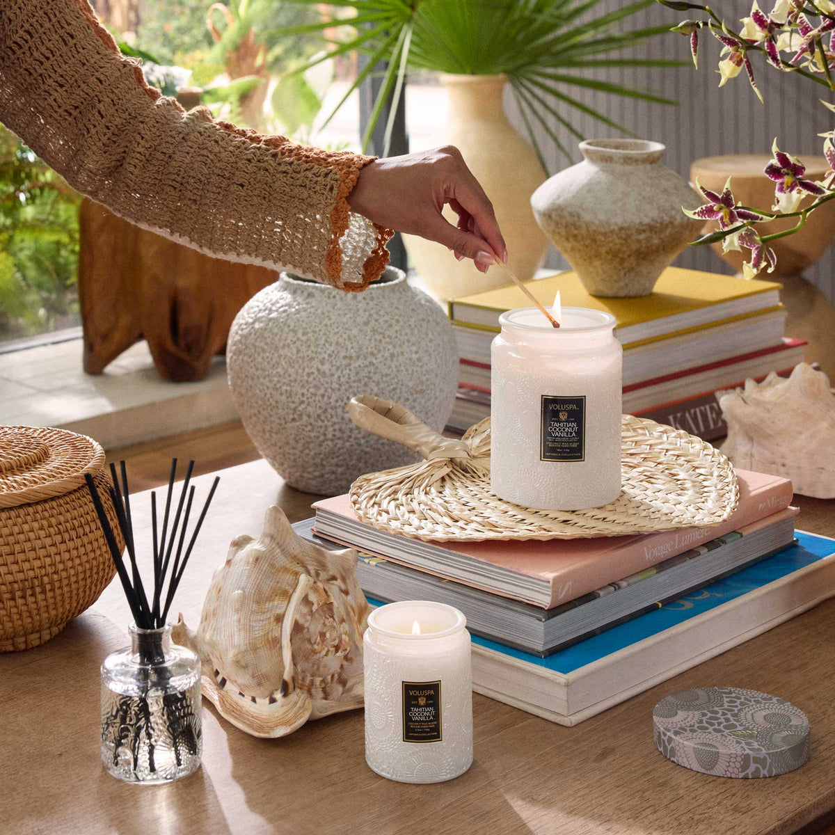 Tahitia Coconut Vanilla Jar Candle