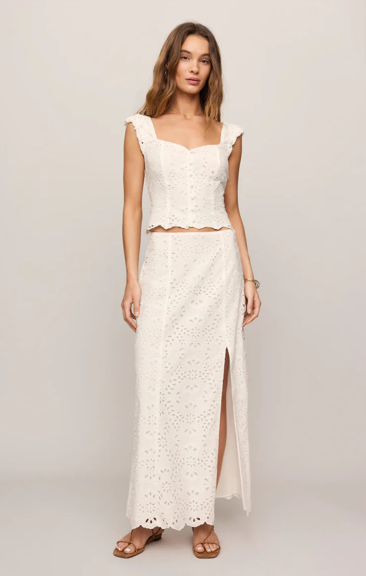Emrie Eyelet Skirt