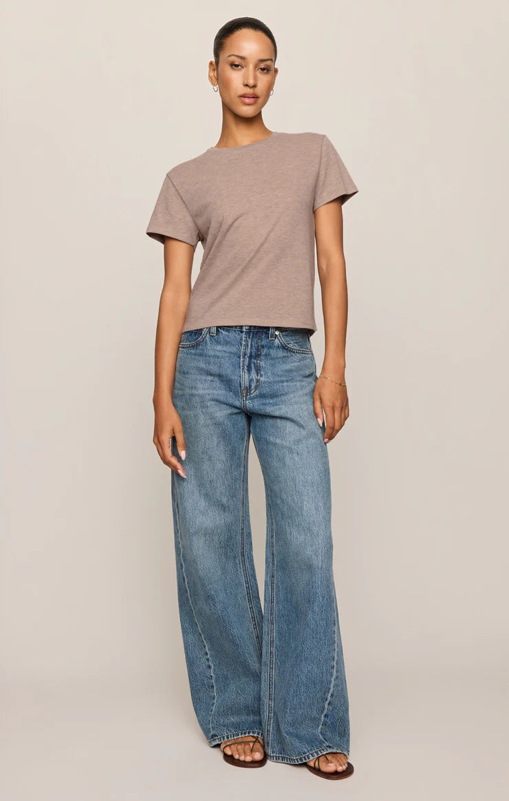 Tourist Tee- Heather Ash
