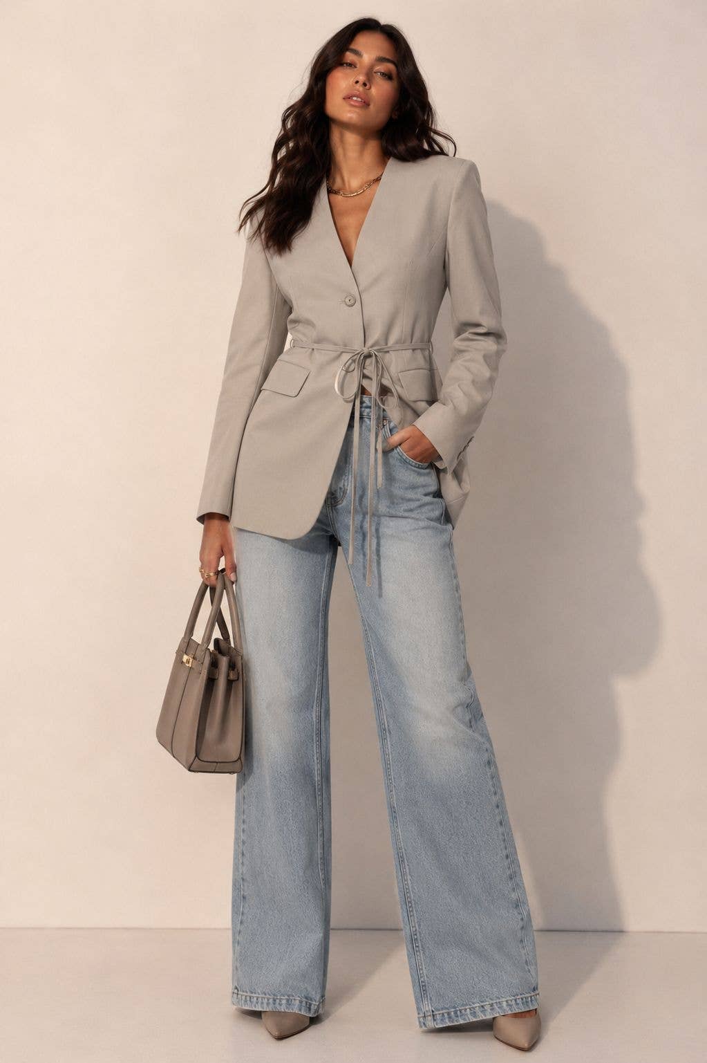 Autumn Tie-Waist Blazer