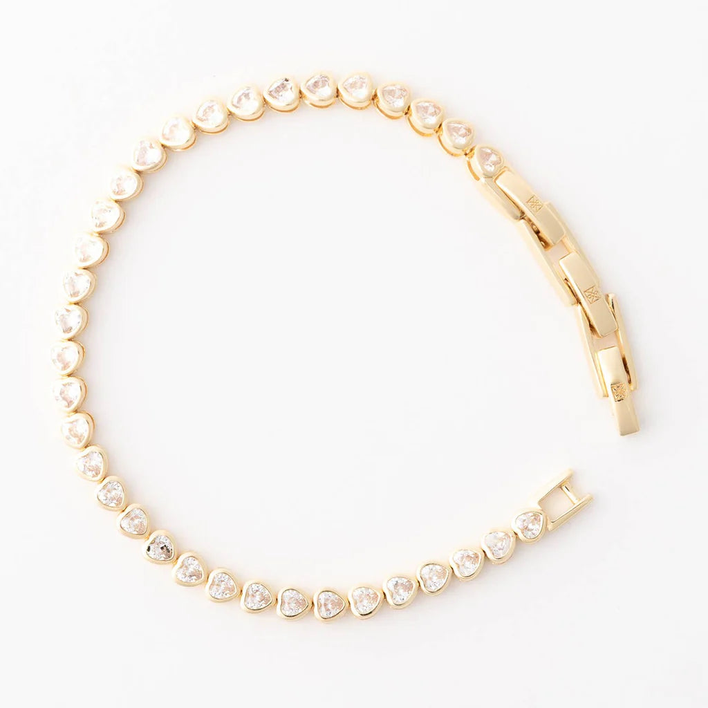 Lucia Heart Tennis Bracelet