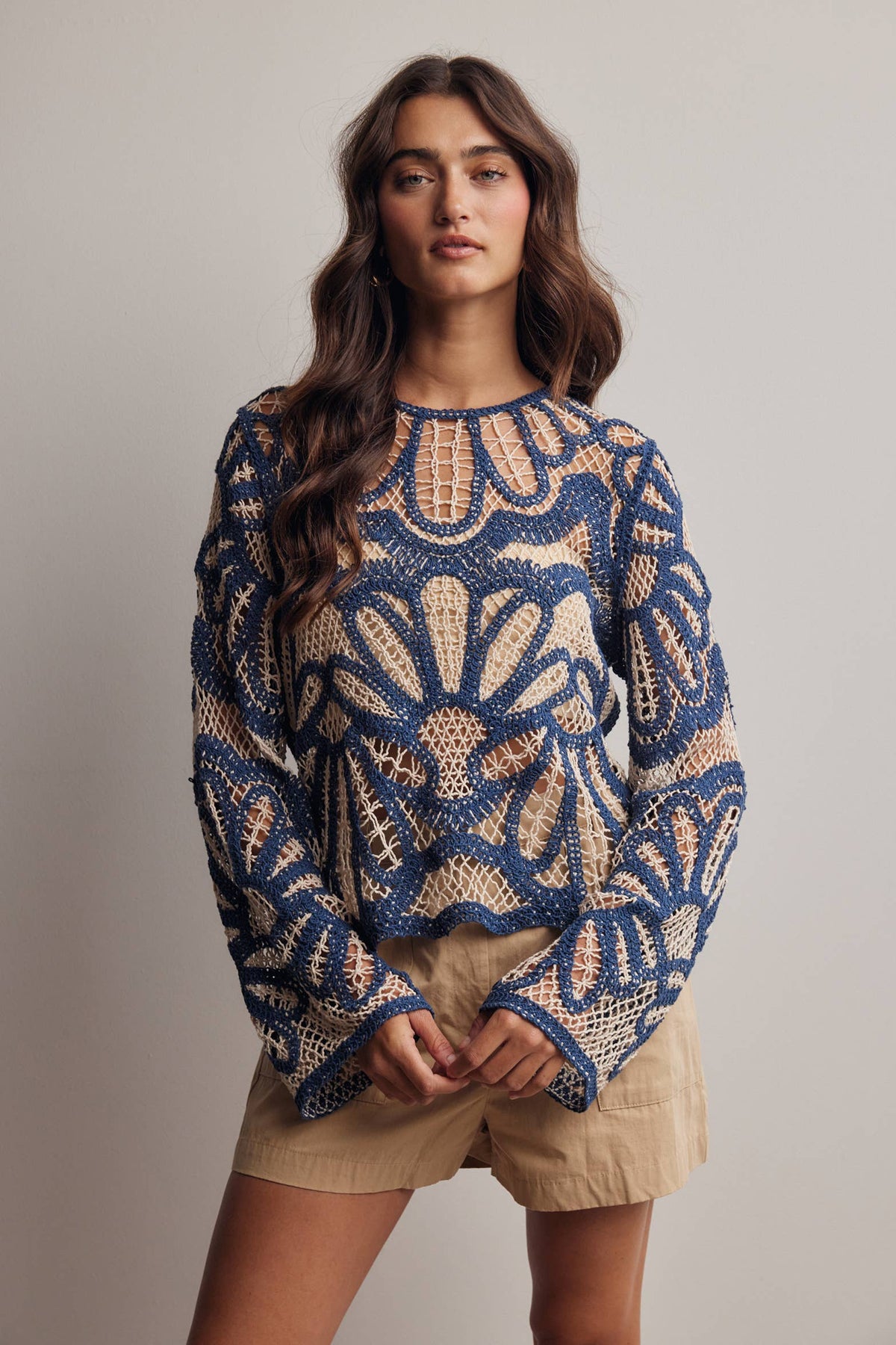 Crystal Crochet Sweater