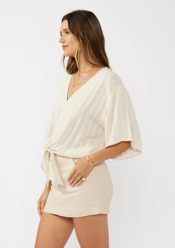 Kelli Tie Front Blouse