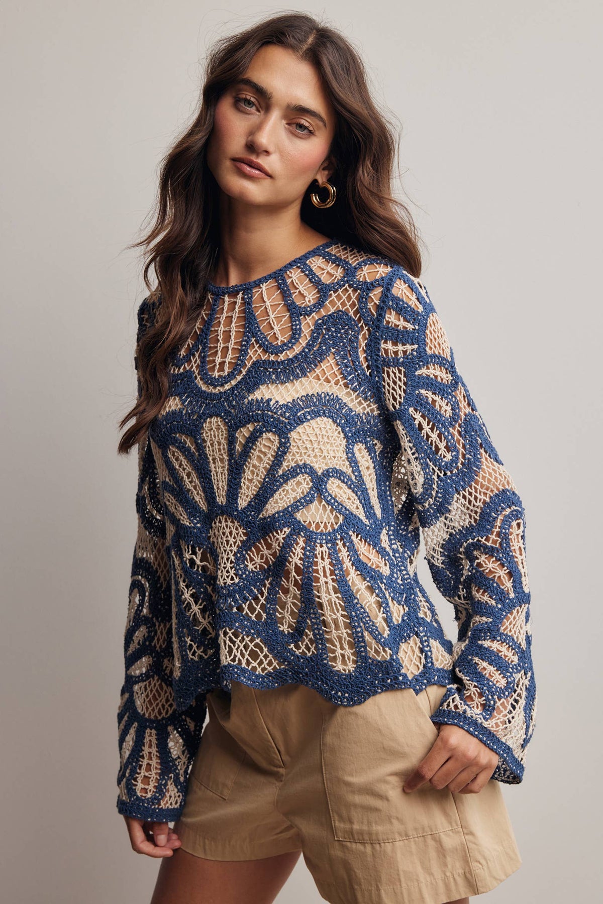 Crystal Crochet Sweater