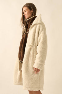 Shearling Knee-Length Coat