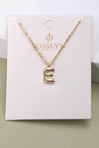 Bubble Initial Necklace