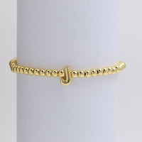 Bubble Initial Bead Bracelet
