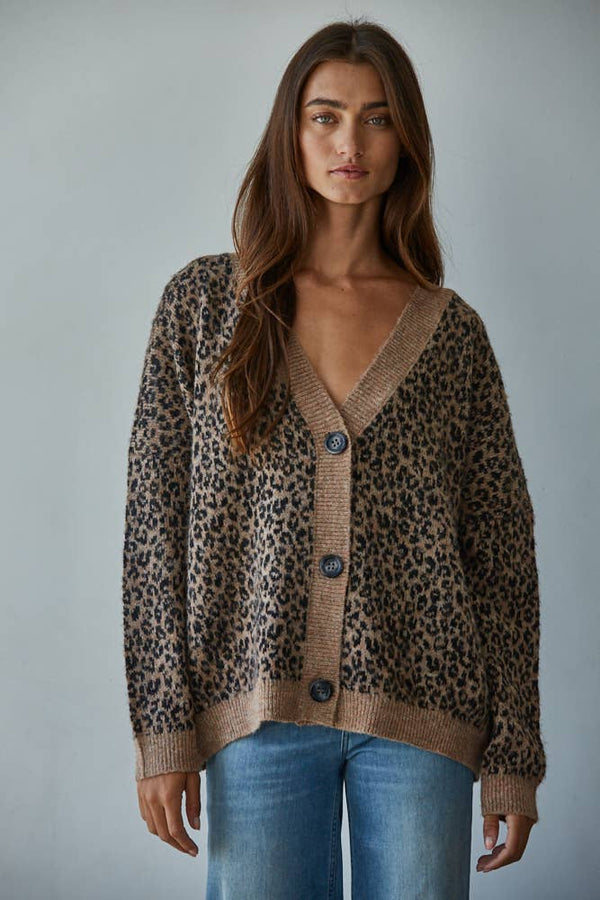 Cheetah Print Cardigan