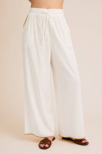 Claudine Linen Wide Leg Pants