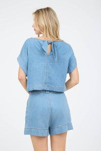 Mallie Chambray Top