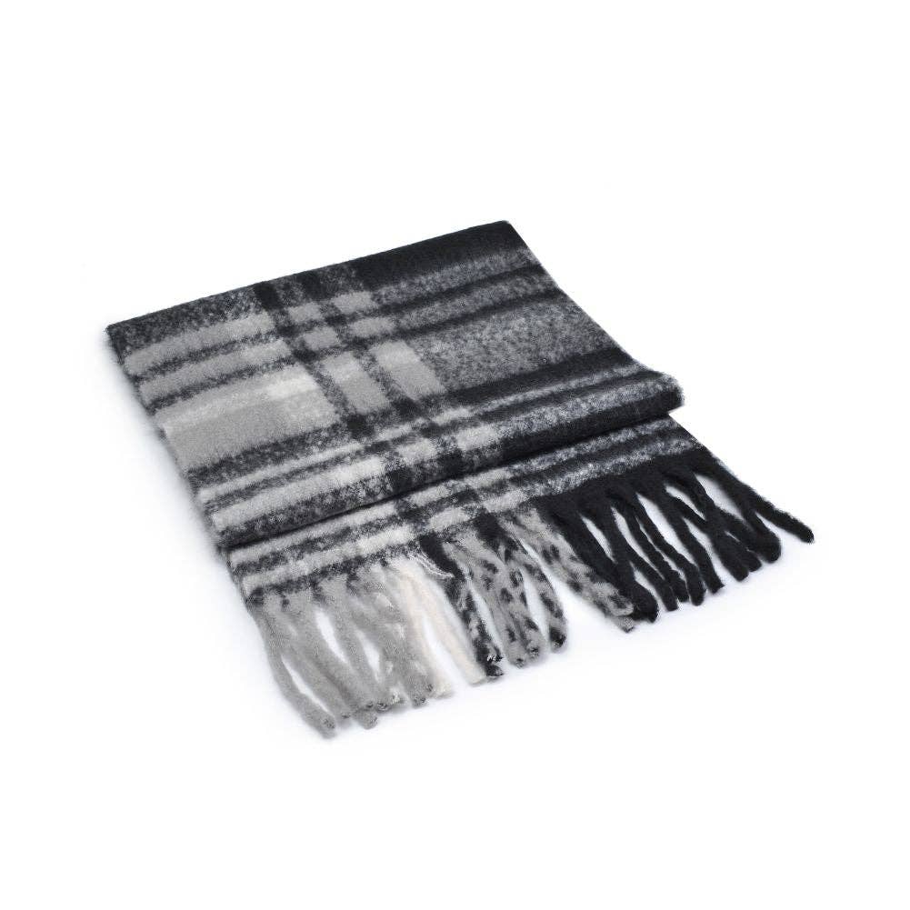 Shaun Multicolor Scarf: Black Brown