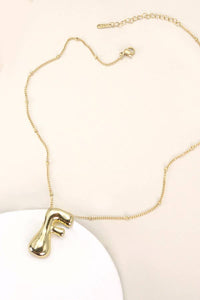 Bubble Initial Necklace