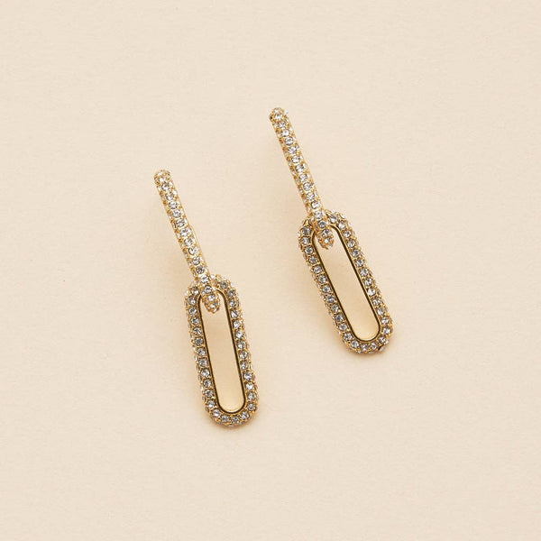 18K Gold Dip Dangle Earrings