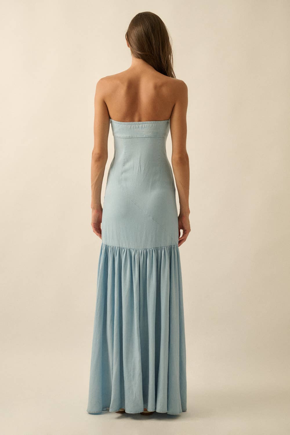 Demi Denim Strapless Dress