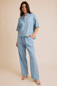 Calia Striped Chambray Shirt