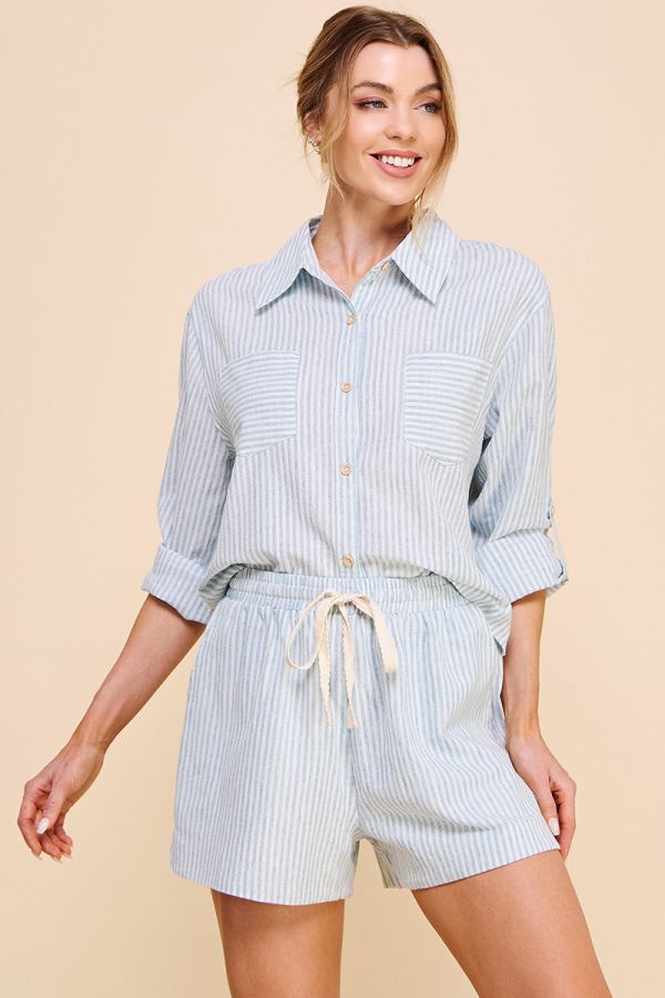 Connie Button Up Top