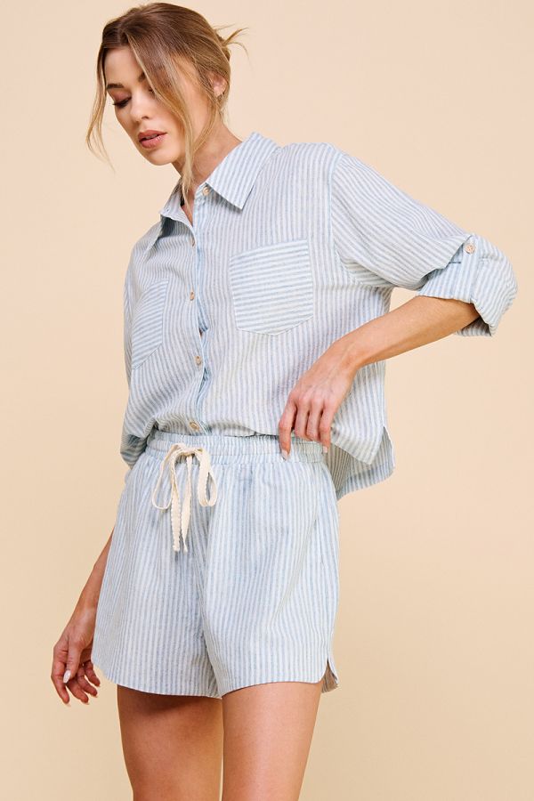 Connie Button Up Top