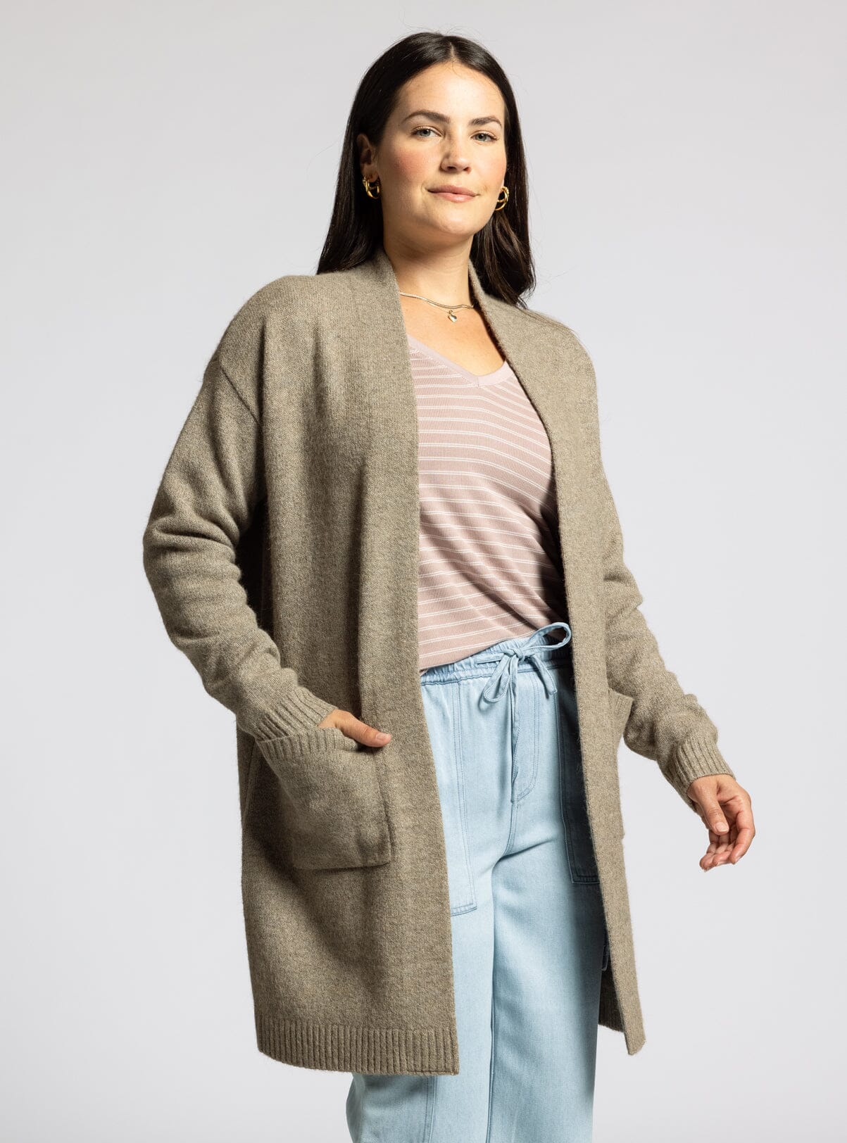 アトリエ エディション Cotton Roving Cardigan Cotton Roving Cardigan (Ivory) - 아뜰리에에디션
