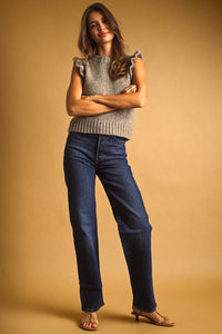 Belinda Ruffle Sweater Top
