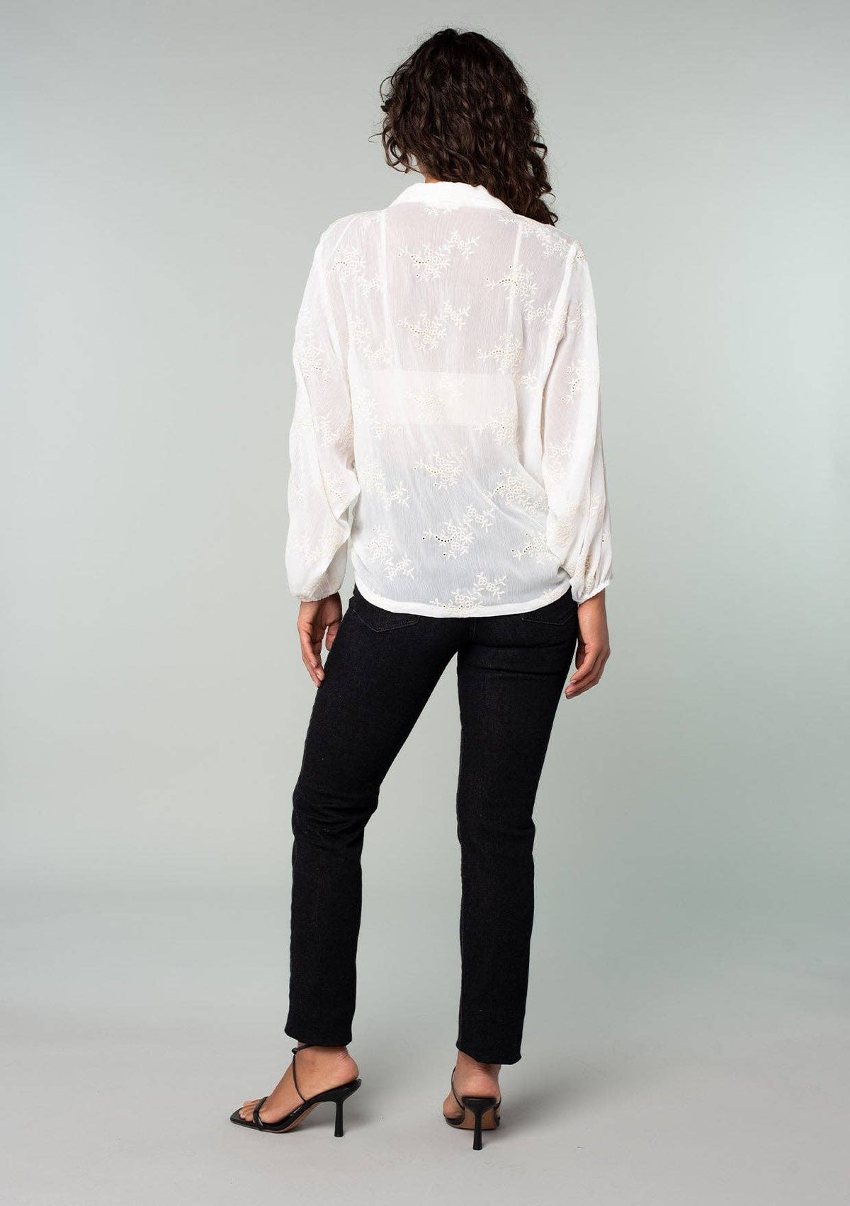 Embroidered Tie Front Cardigan
