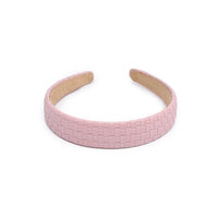 Embossed Woven Vegan Leather Headband