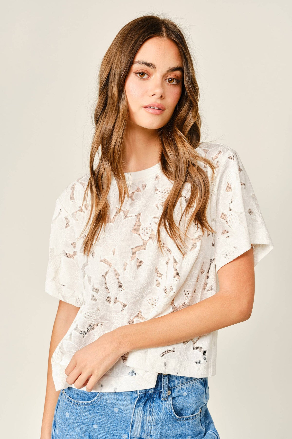 Amber Floral Lace Top