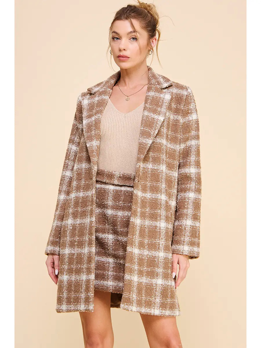Penelope Plaid Coat